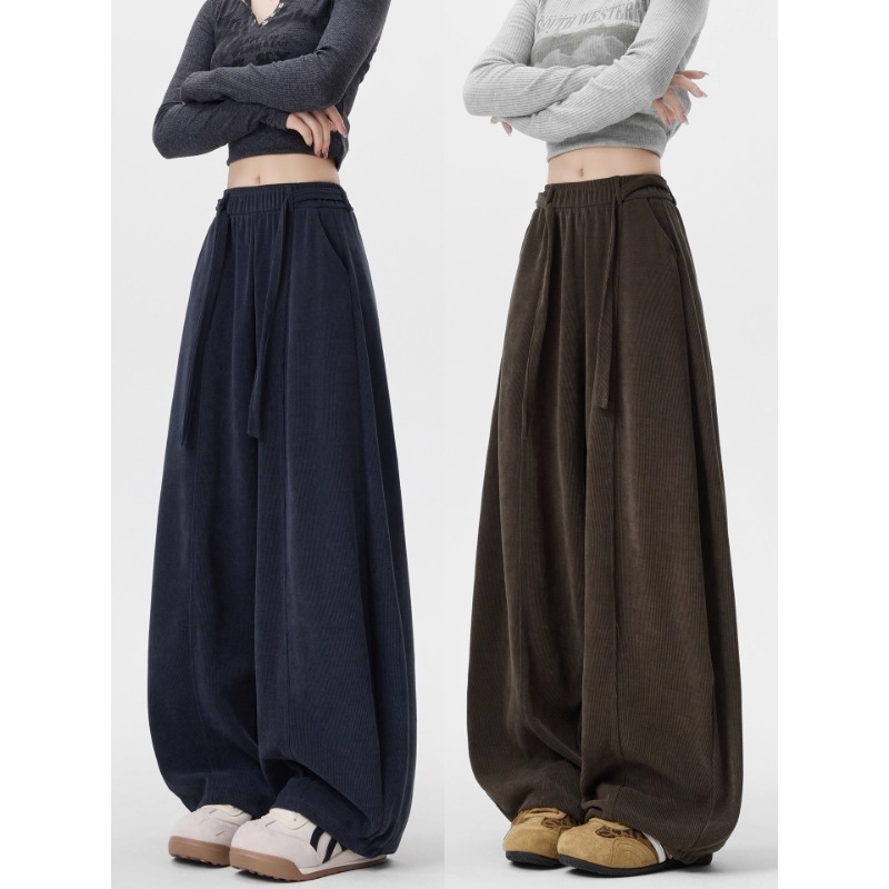 Női harémnadrág, poliészter anyag, téli 2025 szezon, laza szabás