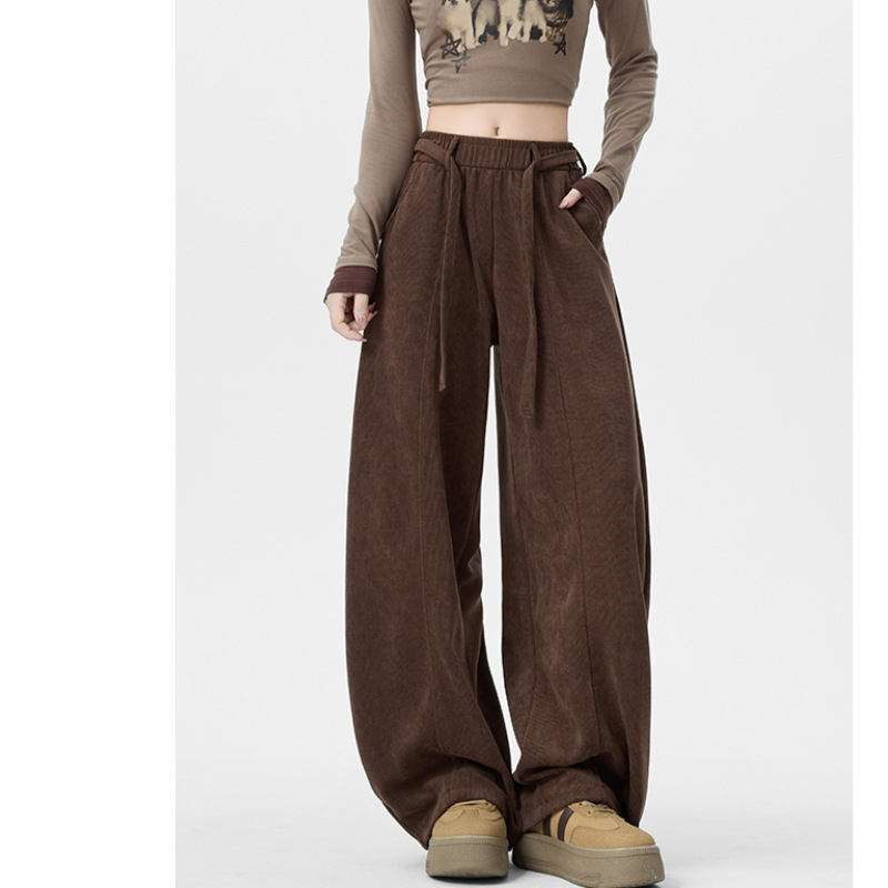 Női harémnadrág, poliészter anyag, téli 2025 szezon, laza szabás