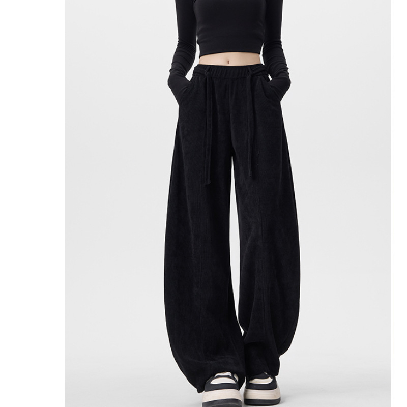 Női harémnadrág, poliészter anyag, téli 2025 szezon, laza szabás