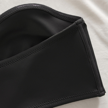 Bustier s prednjim zatvaračem, bez žice, najlon tkanina, puna šalica, ultra-tanki, bezšavni, dužina prsa.
