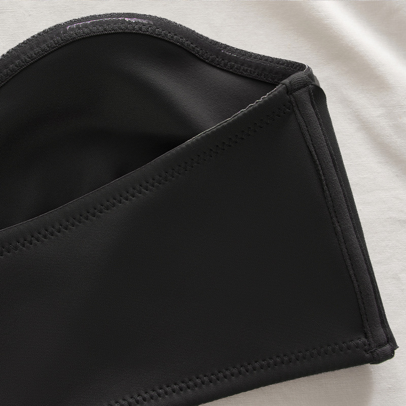 Bustier s prednjim zatvaračem, bez žice, najlon tkanina, puna šalica, ultra-tanki, bezšavni, dužina prsa.