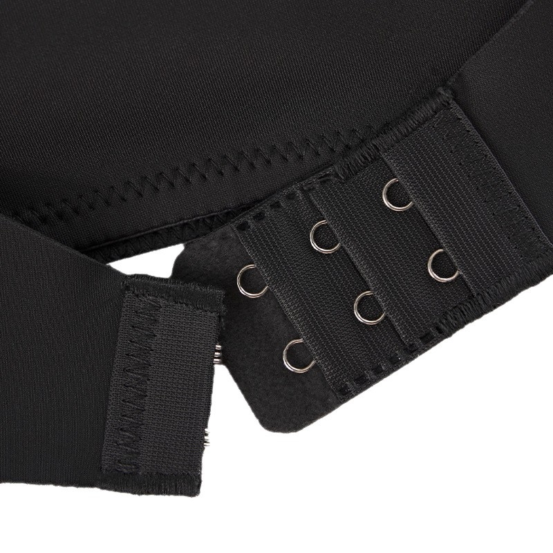 Bustier s prednjim zatvaračem, bez žice, najlon tkanina, puna šalica, ultra-tanki, bezšavni, dužina prsa.