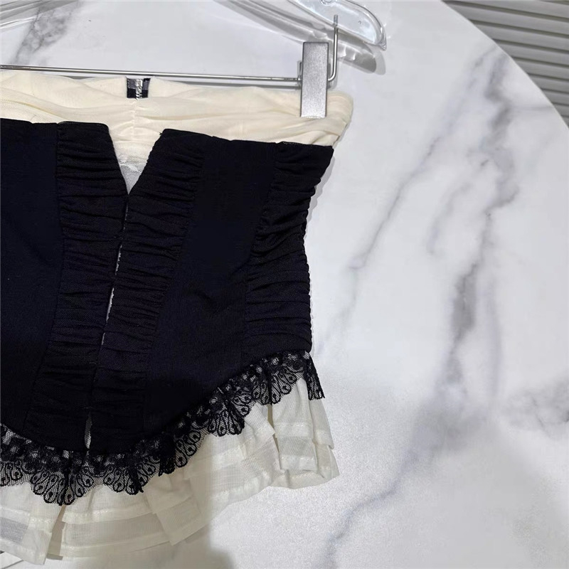 Top camisole, croială slim, fără bretele, lungime scurtă, material din fire elastice, toamna 2025