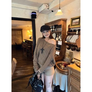 Dvostruki pleteni set s prozirnim uzorkom, dugi rukavi, viskozna vlakna 90–95%