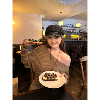 Dvostruki pleteni set s prozirnim uzorkom, dugi rukavi, viskozna vlakna 90–95%