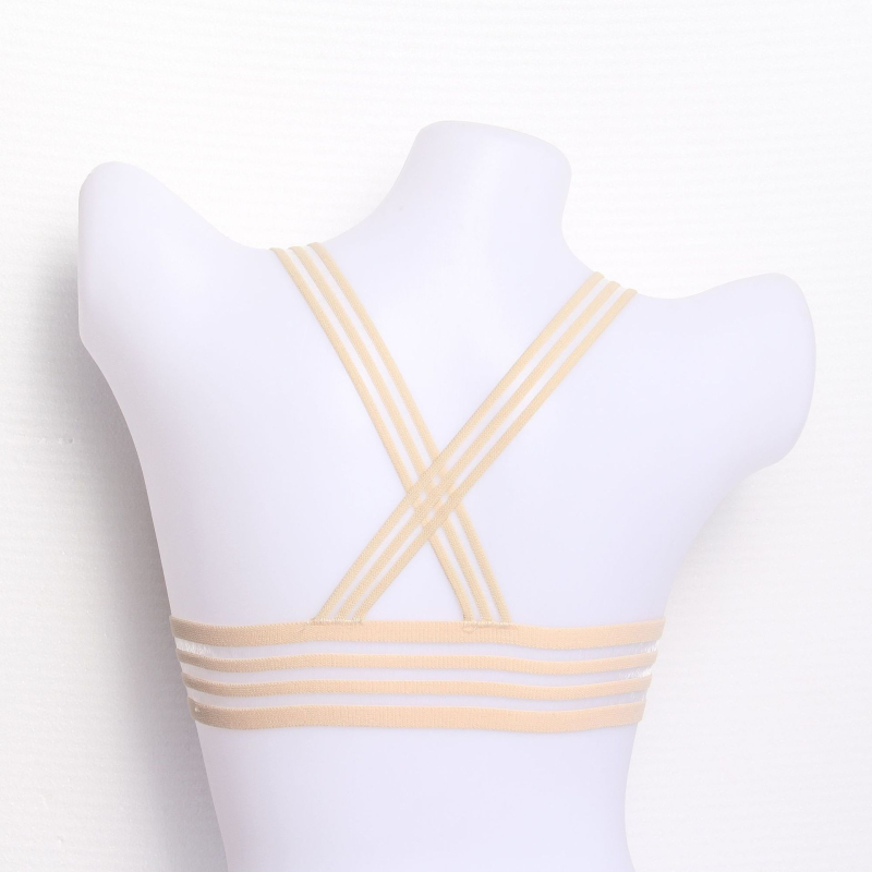  Sutien fără bretele din Ice Silk, fără cusături, cupă completă, cupe turnate ultra-subțiri, 85% Spandex/Lycra