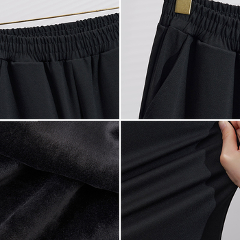 Női őszi mindennapi nadrág, magas derekú, egyenes szabású, viszkóz anyag, modell K6866