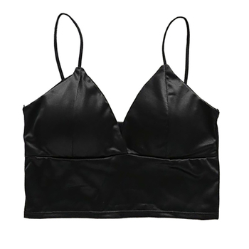 Bustier satin fără bretele, închis la spate, cupe 3/4, material nylon-spandex