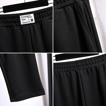 Pantaloni casual cu croială strâmtă, poliester micro-elastic, țesătură roman, primăvara 2023