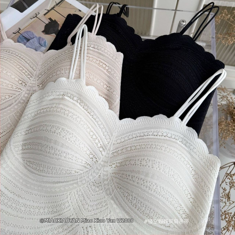 Camisolă pentru femei - Top tip tank, dantelă, nailon, stil sexy