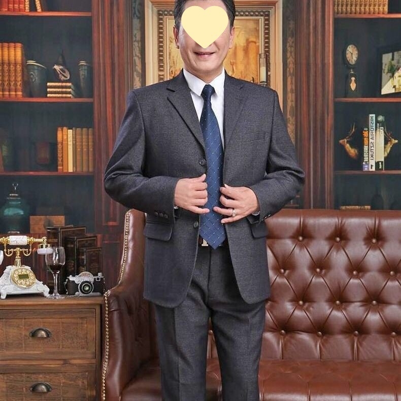 Costum bărbătesc pentru banchet și nuntă — Slim fit, rever plat, trei nasturi, corduroy cu in, primăvara 2025