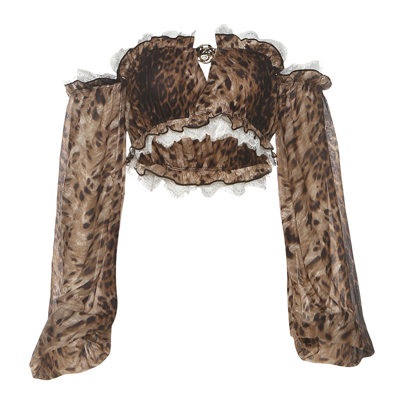 Leopard uzorak bez naramenica, uskog kroja, kratka duljina 40–50 cm, poliester s elastanom