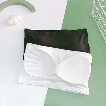 Вискозен потник Tube Top с обвивка за бюста, пълна чашка, средна форма чашки, съдържание на основния плат 90,2%