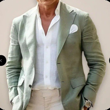 Muško casual poslovno sako s britanskim stilom, digitalni print, poliester tkanina, poliester podstava, kopča na jedno dugme