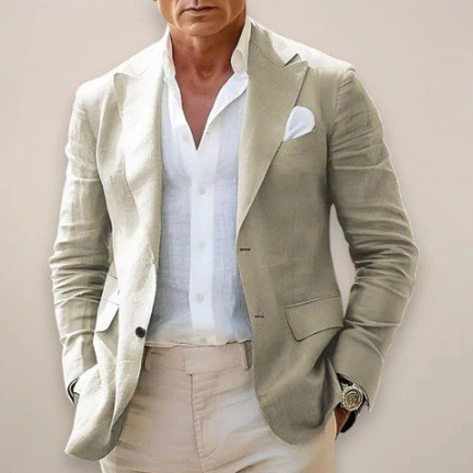 Muško casual poslovno sako s britanskim stilom, digitalni print, poliester tkanina, poliester podstava, kopča na jedno dugme