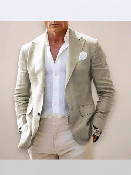 Muško casual poslovno sako s britanskim stilom, digitalni print, poliester tkanina, poliester podstava, kopča na jedno dugme