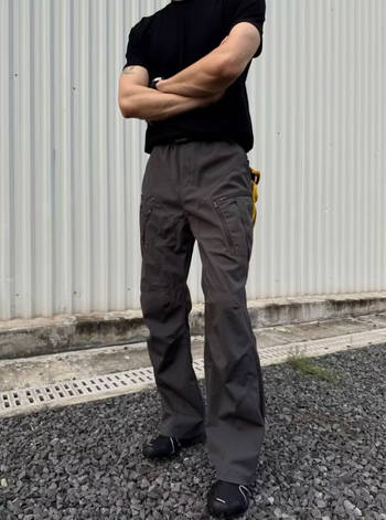 Auticup Ranger Outdoor Cargo hlače s više džepova, 3D krojenje, otporan najlon, zatvarač, ravni kroj, zimska kolekcija