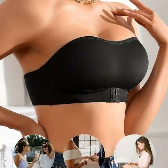 Wrap Bust Push-Up grudnjak – najlon, lagan, prozračan, protuklizno, prednja kopča, bočno skupljanje, gornja potpora