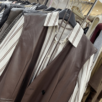 Costum casual pentru femei – 3D pattern, denim cu PU, cusătură colaj, primăvara 2026, stil japonez și coreean