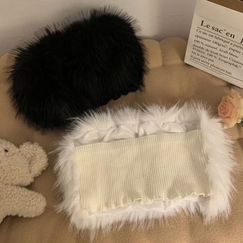 Top tubular fără bretele, croială Slim, poliester, microelastic