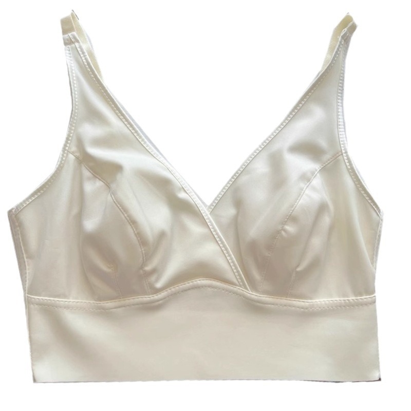 Ženski grudnjak bez naramenica s trokutastim košaricama, bezšavni, stražnji vest stil, lagani ljetni model