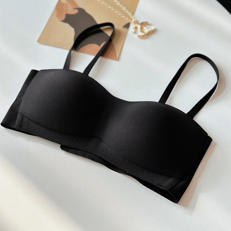 Nylon bandeau melltartó – Összehúzás, Légáteresztő, Kényelmes (Anyag: Nylon; Kategória: Bandeau melltartó; Funkciók: Összehúzás, Légáteresztő, Kényelmes; Kosár típus: Vékony mold; Hossz: Mellkasig)