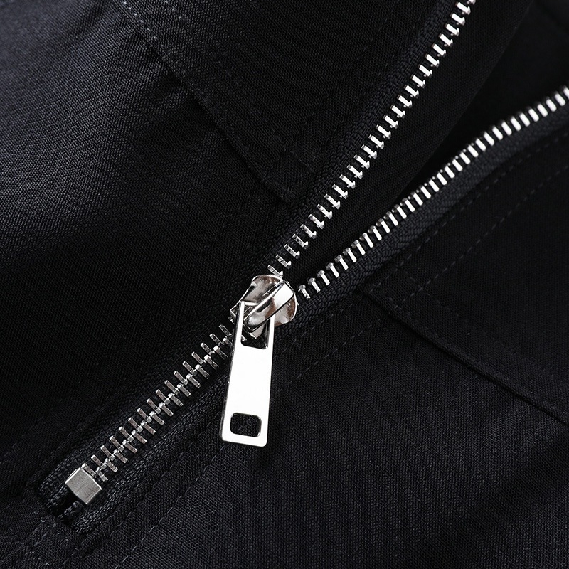 Ženski šorts u stilu kostima, lagana viskozno-poliesterska tkanina, visok pas, 3/4 duljine, prednji džepovi sa zatvaračem