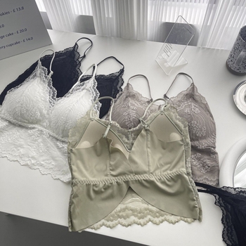 Bezgrudni čipkasti topić za žene – push-up, puna cupa, prozračni najlon 70–80%