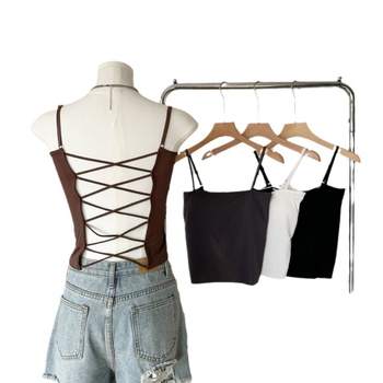 Top bez naramenica s integriranim jastučićima za dojke, ice silk, najlon, prozračan dizajn, otvoren leđa