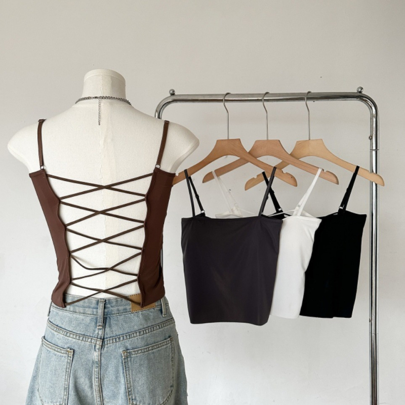 Top bez naramenica s integriranim jastučićima za dojke, ice silk, najlon, prozračan dizajn, otvoren leđa