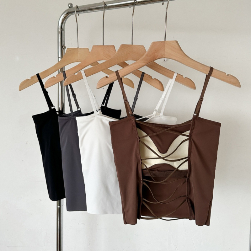 Top bez naramenica s integriranim jastučićima za dojke, ice silk, najlon, prozračan dizajn, otvoren leđa