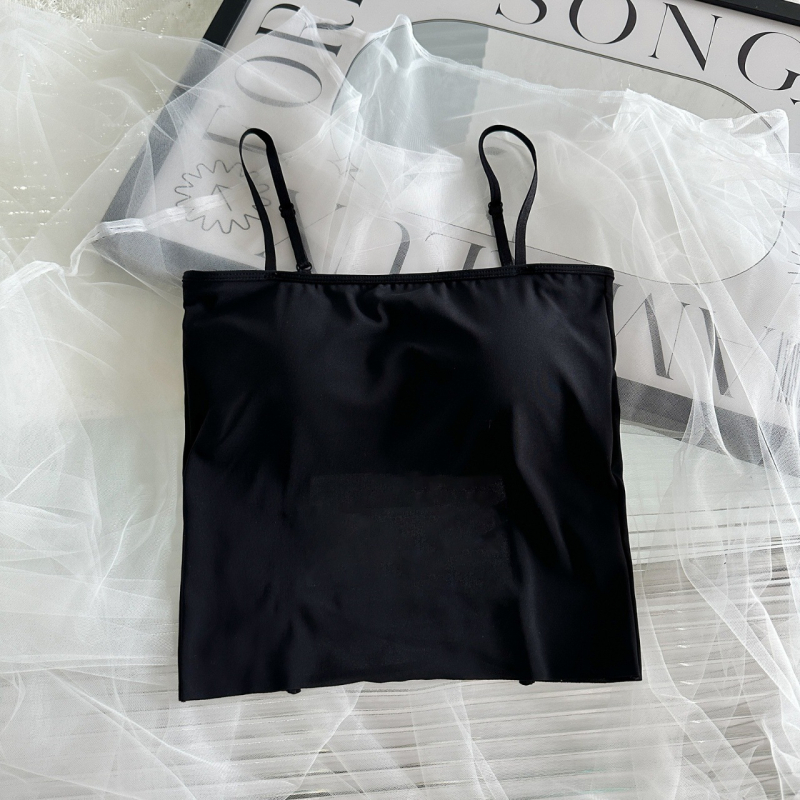 Top bez naramenica s integriranim jastučićima za dojke, ice silk, najlon, prozračan dizajn, otvoren leđa