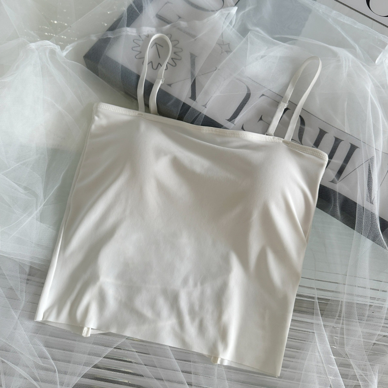 Top bez naramenica s integriranim jastučićima za dojke, ice silk, najlon, prozračan dizajn, otvoren leđa