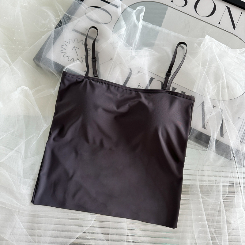 Top bez naramenica s integriranim jastučićima za dojke, ice silk, najlon, prozračan dizajn, otvoren leđa