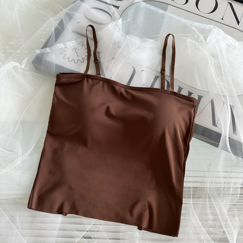 Top bez naramenica s integriranim jastučićima za dojke, ice silk, najlon, prozračan dizajn, otvoren leđa