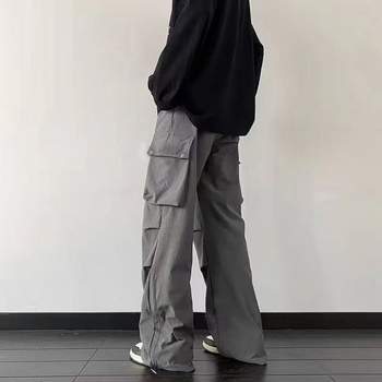 Unisex cargo hlače, slobodnog kroja, širokih nogavica, srednji pojas, debelo modalno vlakno, mikroelastičnost