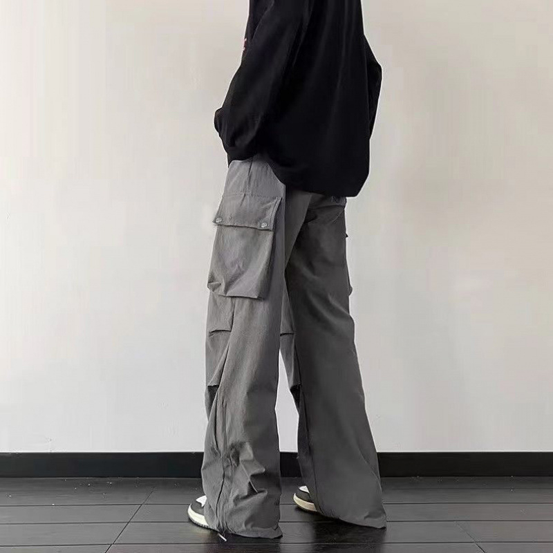 Unisex cargo hlače, slobodnog kroja, širokih nogavica, srednji pojas, debelo modalno vlakno, mikroelastičnost