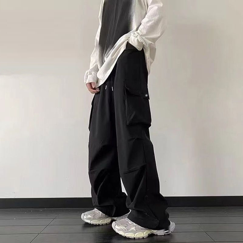 Unisex cargo hlače, slobodnog kroja, širokih nogavica, srednji pojas, debelo modalno vlakno, mikroelastičnost