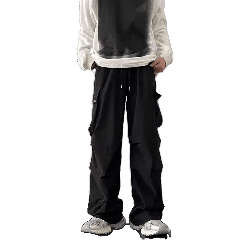 Unisex cargo hlače, slobodnog kroja, širokih nogavica, srednji pojas, debelo modalno vlakno, mikroelastičnost