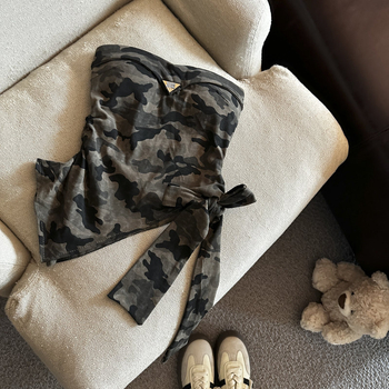 Tube top s odvojivim trakama, silueta A, proljeće 2025, za odrasle žene