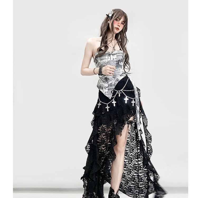 Tube top s odvojivim trakama, silueta A, proljeće 2025, za odrasle žene