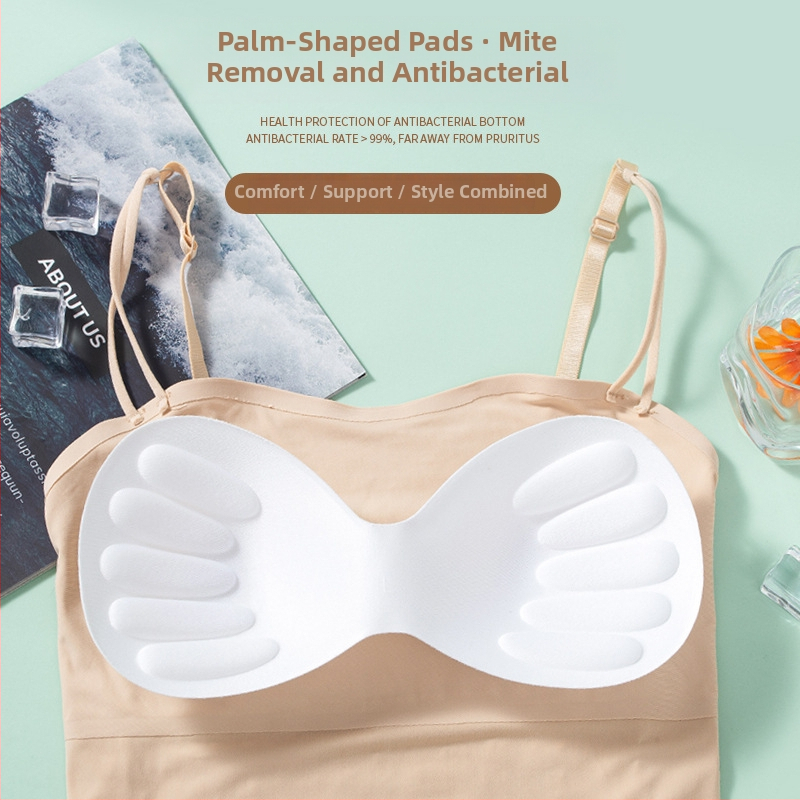 Najlon bez ramena top s uklonjivim jastučićem, bez šavova, 3/4 košarica