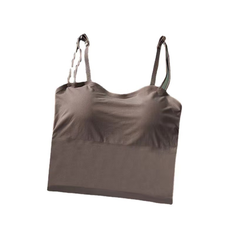 Najlon bez ramena top s uklonjivim jastučićem, bez šavova, 3/4 košarica