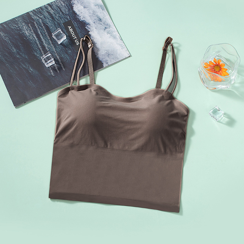 Najlon bez ramena top s uklonjivim jastučićem, bez šavova, 3/4 košarica