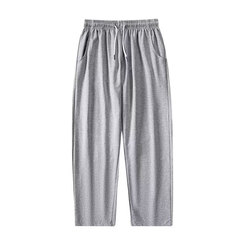 Muške sportske hlače opuštenog stila – ravnog kroja, srednji pojas, jesen 2024, poliester