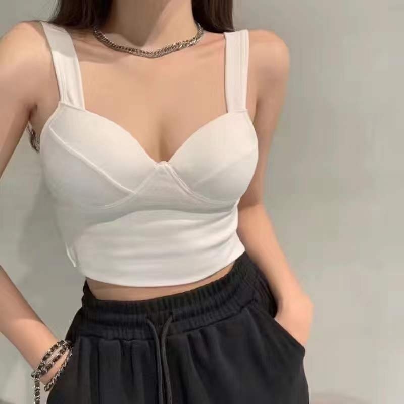 Top bez ramena s jastučićima za prsa, prozračni najlon, 3/4 šalice, oblikovanje leđa