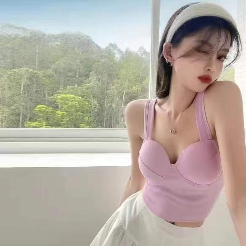 Top bez ramena s jastučićima za prsa, prozračni najlon, 3/4 šalice, oblikovanje leđa