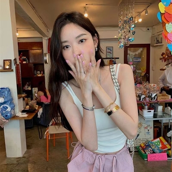 Nylon csőtop mellkaspánttal, félkosár, vékony formázott kosár, légáteresztő és varrat nélküli, hasi hossz (nyár 2024)