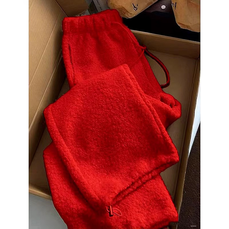 Pantaloni drepți pentru femei, talie înaltă, poliester, casual, toamna 2025