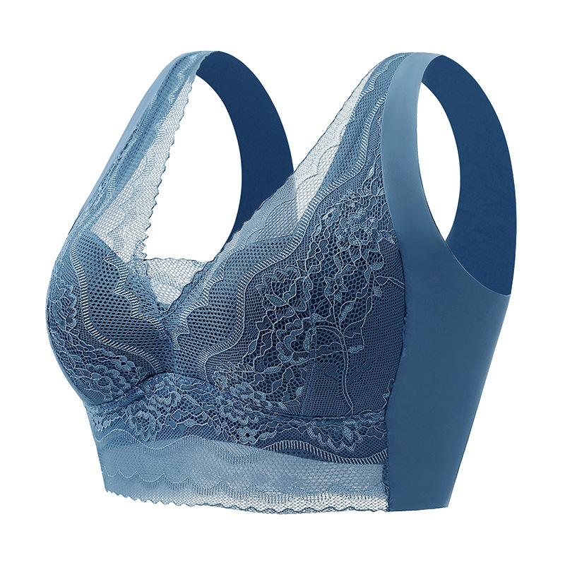 Čipkasti bralet s V-dekolteom, bezšavnim stražnjim dijelom, ženski grudnjak bez naramenica za spavanje, lagan